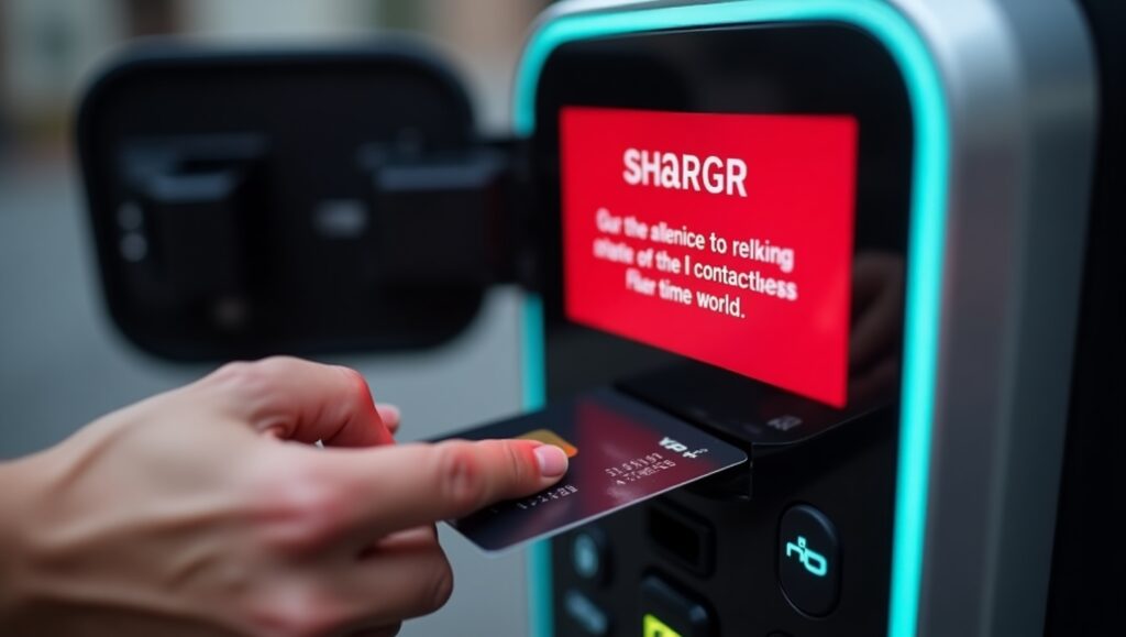 EV charging station card reader failing during charger payments with contactless card