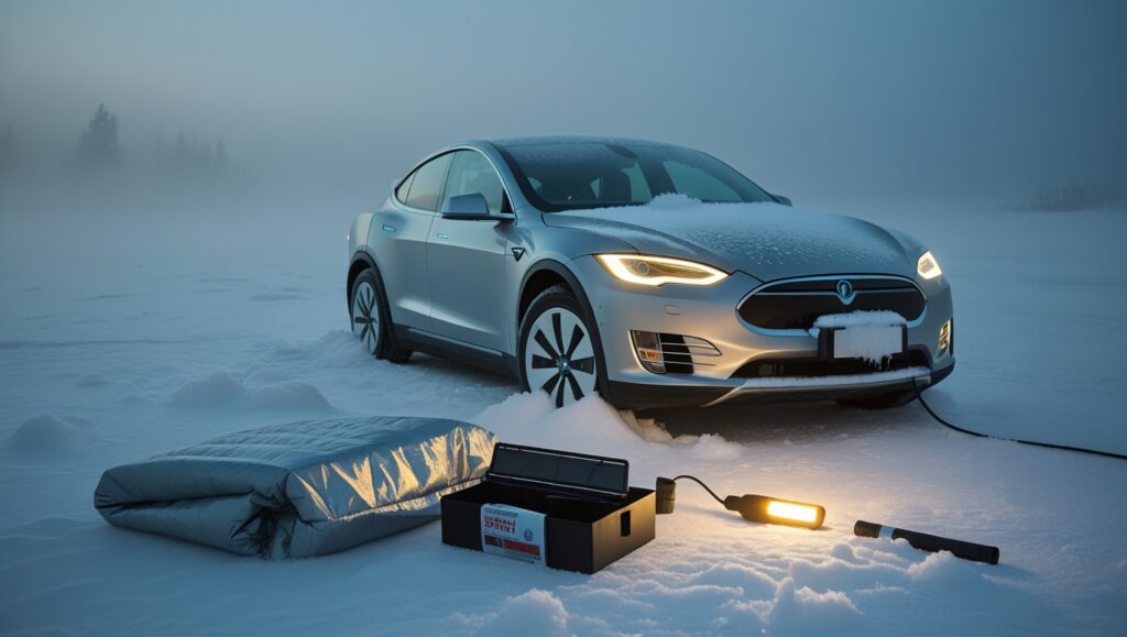 Emergency steps to handle frozen EV charging port during winter storm