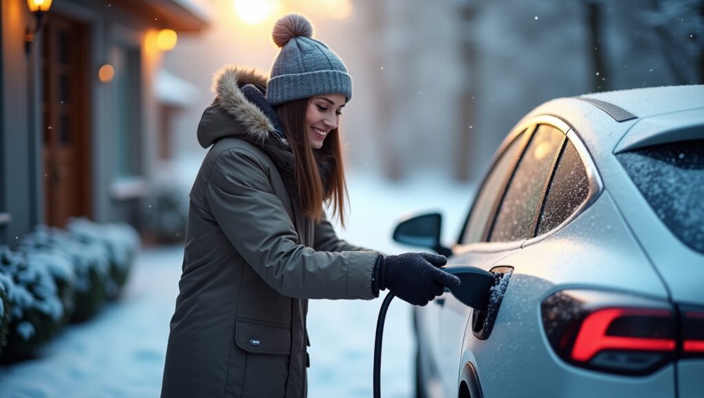 Step-by-step guide to remove snow from EV charging port without damage