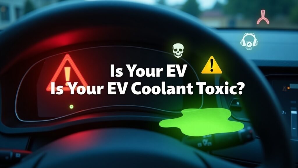 EV charging port covered with snow in winter storm – safety risks in cold weather