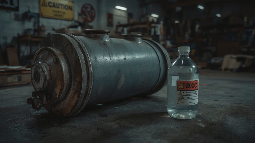 Toxic glycol coolant used in EV batteries – ethylene glycol danger

