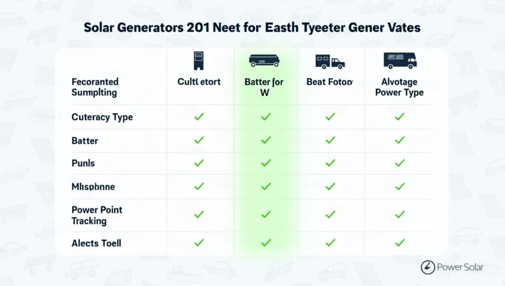 Top features of solar generators for EV rescue including MPPT, output, and compatibility
