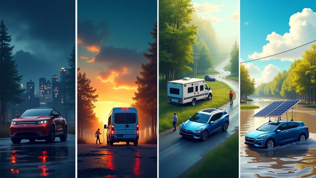 Real-world use cases of solar generators for EV rescue: blackout, camping, roadside, and disaster relief