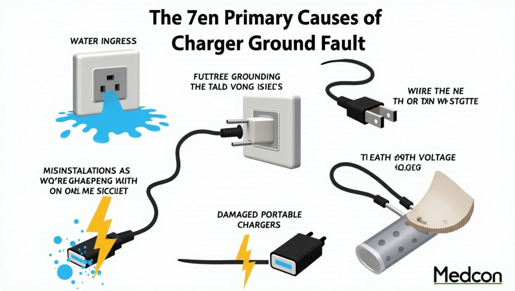 Seven major causes of charger ground fault errors in 2025