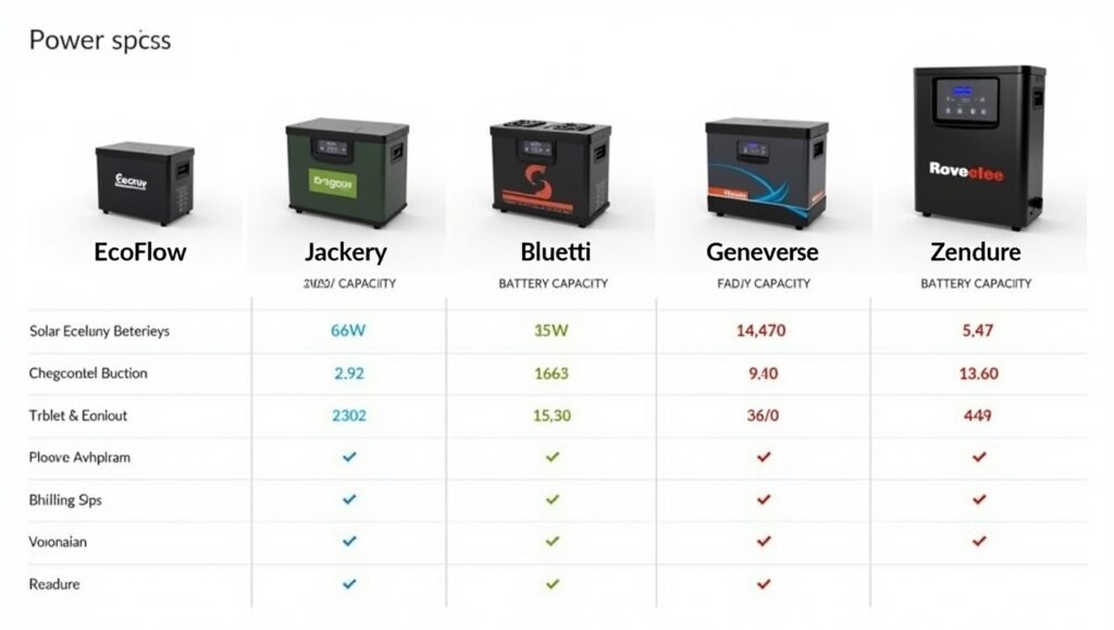 Best solar generators for EV rescue use in 2025 with output specs and features”
